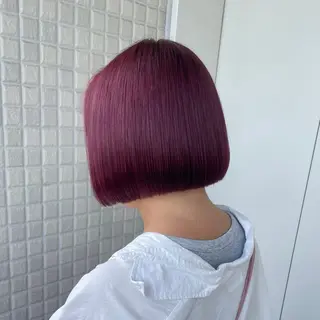 ショート カラー 推し活カラー/暖色 /ブリーチなし/横浜のヘアスタイル