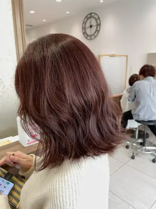 セミロング カラー ナカタケ ユウのヘアスタイル