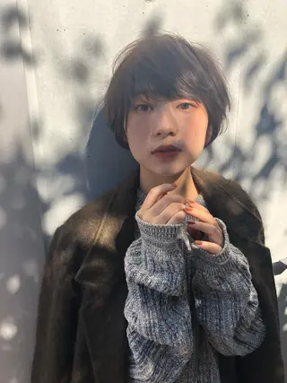 ショート ショート/ボブ/ パーマ/柏原良亮のヘアスタイル