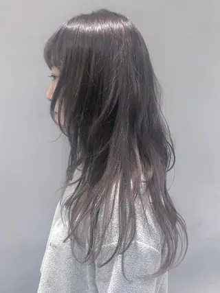 ロング 似合わせ艶髪カラー ❤️ハダユミのヘアスタイル