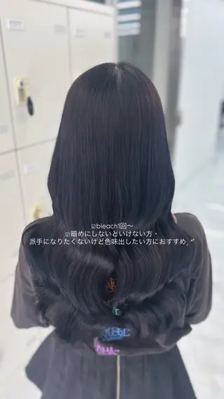 セミロング Hina🎀♡ 暖色/縮毛のヘアスタイル
