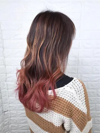 セミロング カラー エイジングケア特化 美容師✂️山崎竜二のヘアスタイル