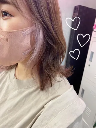 ミディアム カラー 🕶️佐藤 海李🐏のヘアスタイル