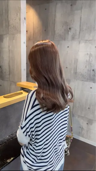 ロング カラー ヘアアレンジ 🐹ブリーチ/ボブ /韓国ヘア/蓮🐹のヘアスタイル