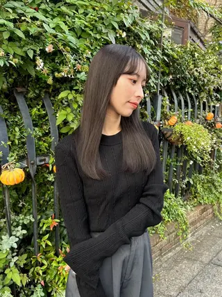 ロング カラー inq sakae所属・りん🌷︎名古屋 透明感カラー/カットのヘアスタイル
