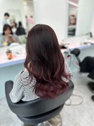 セミロング カラー 🫧ハイトーン🫧 ベージュ🫧徹哉のヘアスタイル