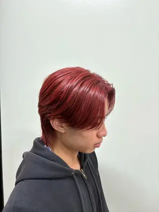 ショート カラー メンズ カルマ・ニュアンス パーマ　須田龍世のヘアスタイル