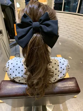 ロング カラー ヘアアレンジ AUBE hair ales福岡平尾店所属・塚本 昂のヘアスタイル