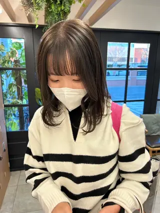 ミディアム カラー 西新  MAHIRO 🩵🫧艶髪🩵🫧のヘアスタイル