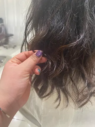 ミディアム パーマ BLENDby happiness所属・KAORU/絹髪 /髪質改善/奈良のヘアスタイル