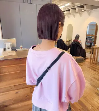 ミディアム siro所属・siro meru 透明感カラーのヘアスタイル