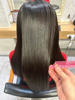 セミロング 髪質改善/縮毛矯正/ 艶髪/根本和也のヘアスタイル