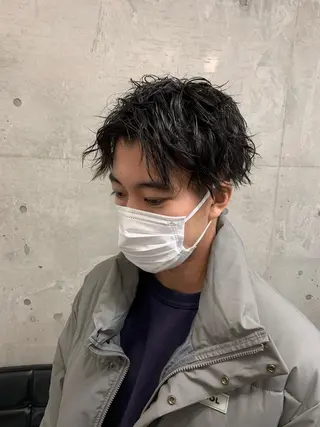 ショート パーマ メンズ クセを最大限に活かす メンズパーマ奈良大祐のヘアスタイル