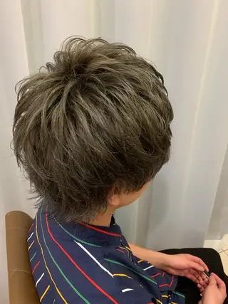 カラー メンズ メンズパーマモデル 募集中店長　伊熊祐紀のヘアスタイル