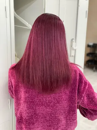 セミロング カラー ショーヤ/ブリーチ /バレイヤージュのヘアスタイル