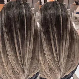 セミロング 縮毛/レイヤー 韓国/橋口のヘアスタイル