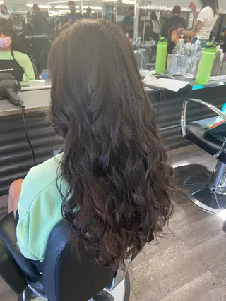 ロング カラー ヘアアレンジ 難波 千夏のヘアスタイル