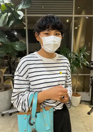 ショート パーマ 斉藤 瑞恵のヘアスタイル