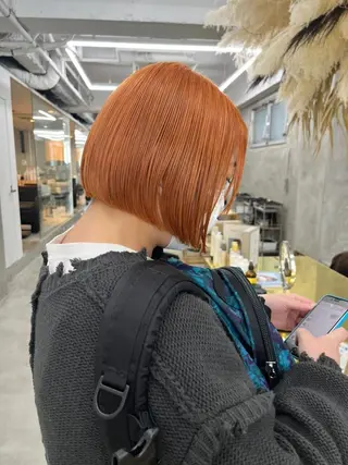 ミディアム カラー パーマ ヘアアレンジ メンズ ハイトーン/レイヤー 🌸さくらのヘアスタイル