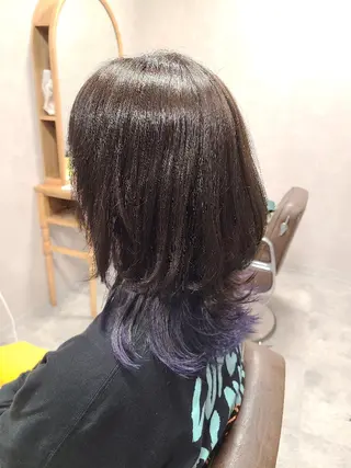 ミディアム カラー 桐島 令奈のヘアスタイル