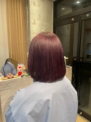 ショート カラー 愛莉/ラベンダー/ ベージュ/ブラウンのヘアスタイル