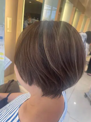 ショート カラー ヘアアレンジ リリー /Men's/パーマのヘアスタイル