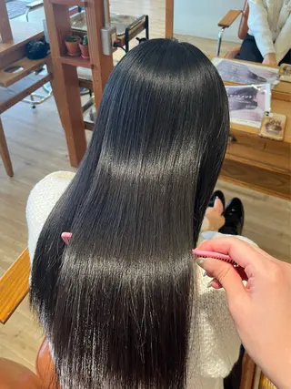 セミロング パーマ emu hair design 研究学園店所属・松前 佑美のヘアスタイル