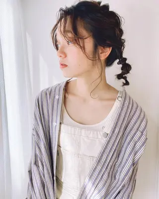 ミディアム ヘアアレンジ ANY mikuのヘアスタイル