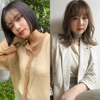 ミディアム カラー 松尾太樹 【pia】福岡美容室のヘアスタイル