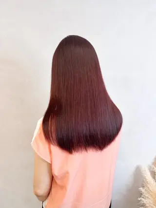 カラー ニュアンスパーマ/ ハイトーン/hinaのヘアスタイル