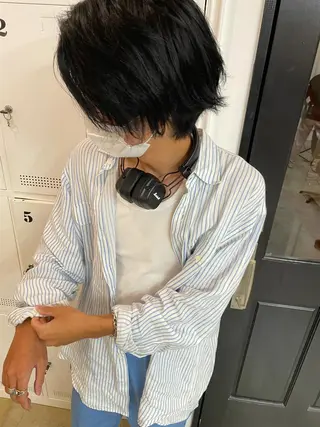 カラー メンズ 🦄垢抜けボブ特化× 暖色カラー未来🦄のヘアスタイル