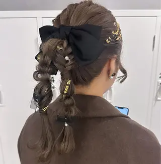 ミディアム ubu share salon所属・鈴村緋女／ヘアセット ／耳ツボジュエリーのその他イメージ