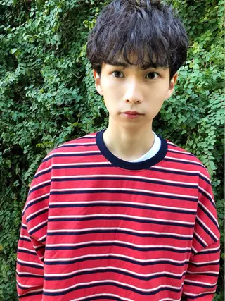 ショート メンズ🍃ナチュラル 韓国風ヘアRENのヘアスタイル