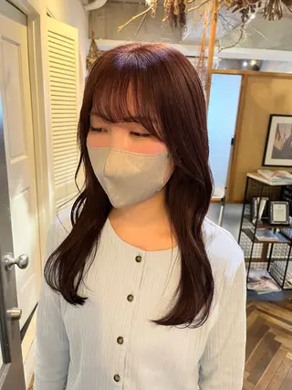 セミロング カラー HOMIE TOKYO所属・sora / 渋谷 / ハイトーンのヘアスタイル