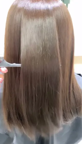 パーマ ulu名古屋栄所属・落合しほ/韓国ヘア/ 髪質改善/縮毛矯正のヘアスタイル