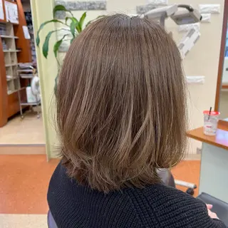 ミディアム カラー 【ニュアンスカラー・ 髪質改善】スズキカナのヘアスタイル