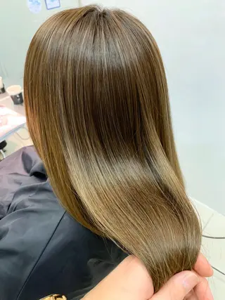 ミディアム 🫧‪縮毛矯正 かとうよしき🫧のヘアスタイル