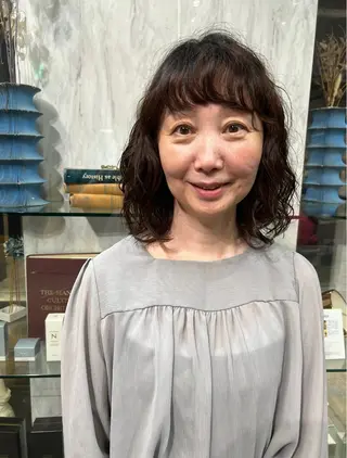 セミロング パーマ ROBBY所属・松井美樹/似合わせ ガーリー・韓国のヘアスタイル