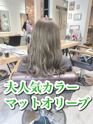 ロング カラー 艶髪カラー 渡辺岳也のヘアスタイル