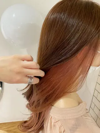 セミロング カラー ヘアアレンジ 指名支持率NO.1 スタイリストのヘアスタイル