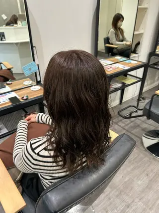 ミディアム カラー パーマ ヘアアレンジ cocotte 💟草間紫音💟のヘアスタイル