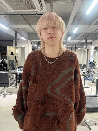 カラー 心斎橋/ブロンド/ ペールカラー/あみかのヘアスタイル