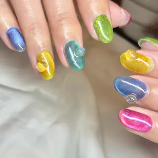ショート カラー パーマ ヘアアレンジ メンズ キッズ ネイル マツエク・マツパ アイブロウ nail&eye Aoのマツエク・マツパデザイン