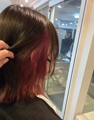 ミディアム カラー 似合わせカット🫶 得意です　曽根田のヘアスタイル