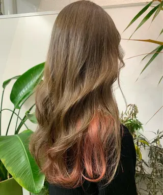 ロング 小顔レイヤー/ 透明感カラー/増田のヘアスタイル