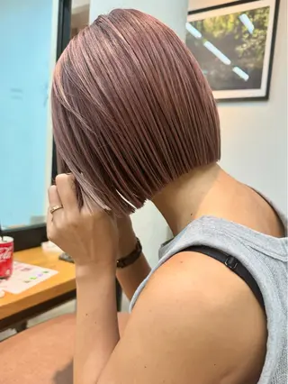 ミディアム mee.表参道所属・ボブ/ショート /パーマ/shinのヘアスタイル