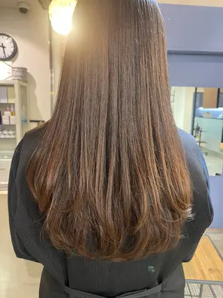 ロング 米元 春奈のヘアスタイル