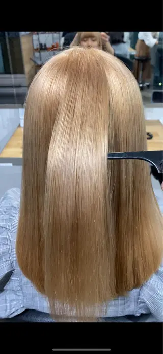 ミディアム カラー パーマ ヘアアレンジ Rene'所属・当日予約⭕️ JUNYAのヘアスタイル