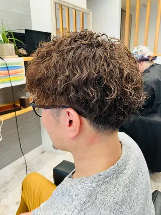 パーマ メンズ メンズ特化/パーマ/ フェードWATARUのヘアスタイル