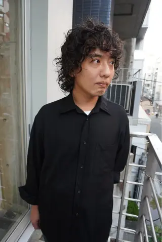 ミディアム パーマ cime所属・cime(シィーム) 宮元茉里奈のヘアスタイル